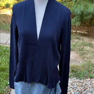 Anthropologie Navy Blue Cardigan